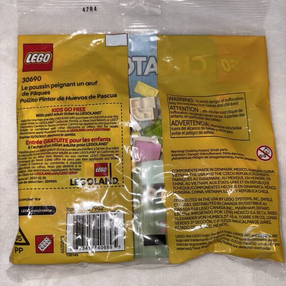 LEGO Creator 30690 Easter Egg Chick Painting Fun Polybag Set NEW SEALED - Picture 2 of 3